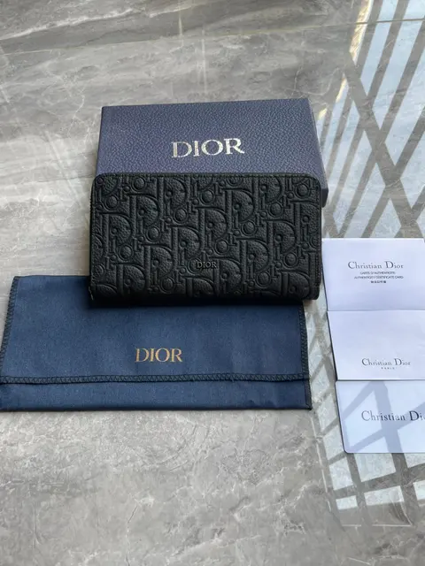 Dior Oblique Print Wallet
