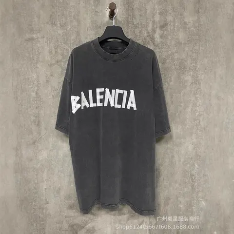 Balencia Oversized Black T-Shirt