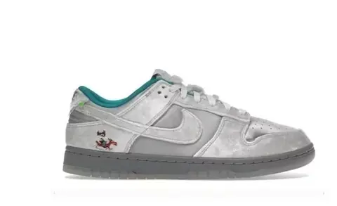 Nike Dunk Low 'Tinker Hatfield' Silver with Looney Tunes Design