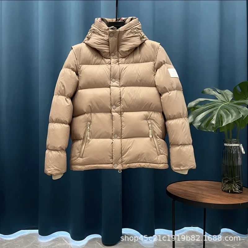 高版本-卡其色Burberry羽绒服