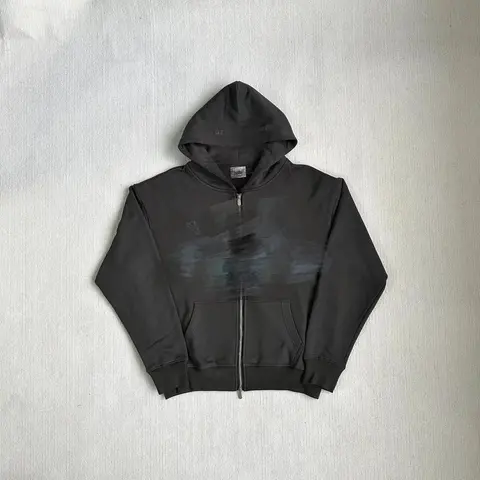 Broken Planet Black Zip-Up Hoodie