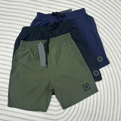 Men's Drawstring Swim Shorts - Olive, Navy, Black