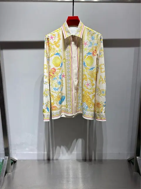 HATAZZLE Sea Life Print Long Sleeve Shirt