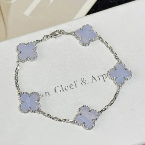 Van Cleef & Arpels Alhambra Bracelet with Lavender Stone