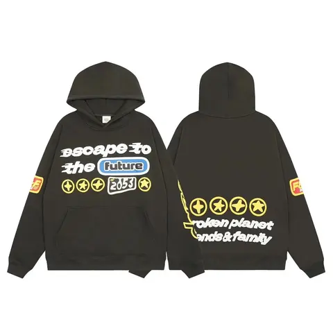 Escape to the Future 2053 Hoodie - Broken Planet Friends & Family