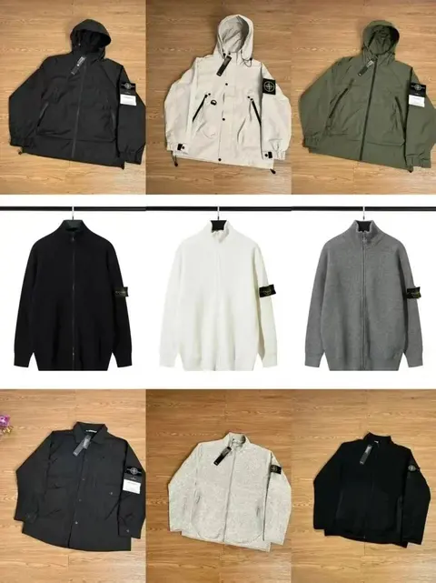 Stone Island Collection - Hooded Jackets, Knit Sweaters, and Shirts