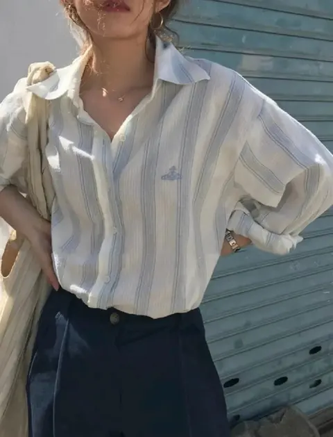 Vivienne Westwood Striped Button-Up Shirt
