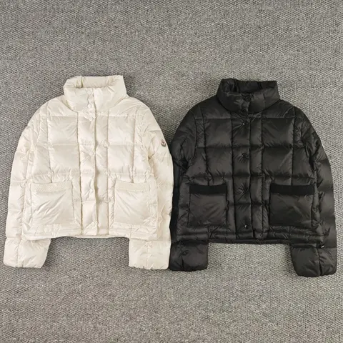 Moncler Quilted Down Jackets - Cream and Black