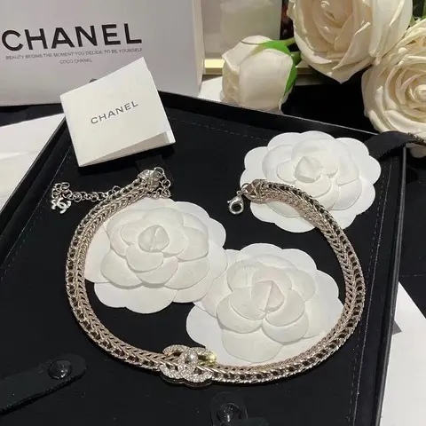 Chanel Camellia Flower Necklace