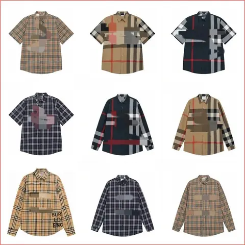 Burberry Check Pattern Shirts Collection