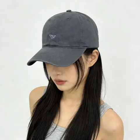 Dark Gray Baseball Cap with Embroidered Logo