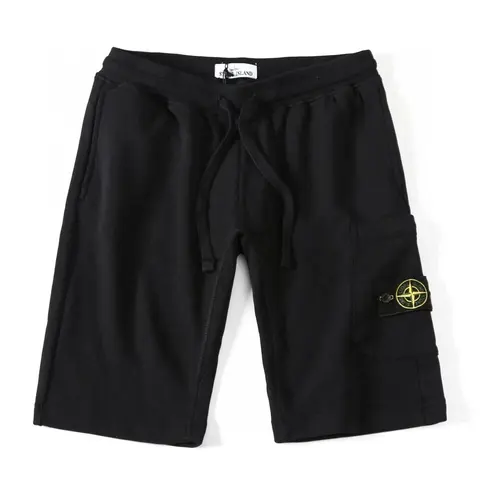 Stone Island Black Cargo Shorts