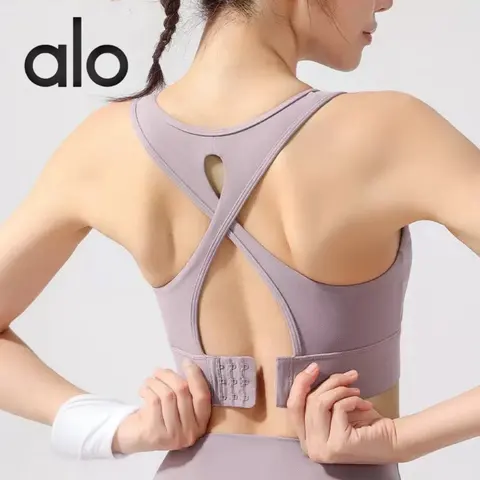 alo Yoga Sports Bra with Adjustable Back Straps