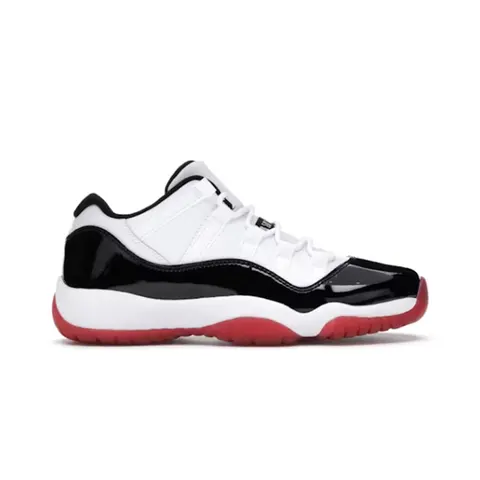 Air Jordan 11 Low White Black Red