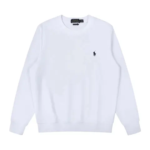 Polo Ralph Lauren White Crewneck Sweatshirt
