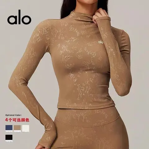 alo Long Sleeve Turtleneck Top