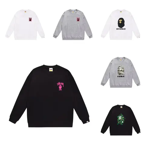 BAPE x Stussy Collaboration Sweatshirts Collection