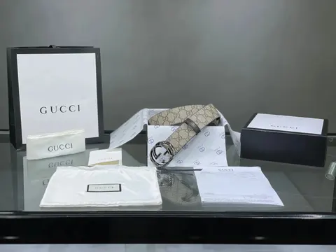 Gucci GG Supreme Belt with Double G Buckle