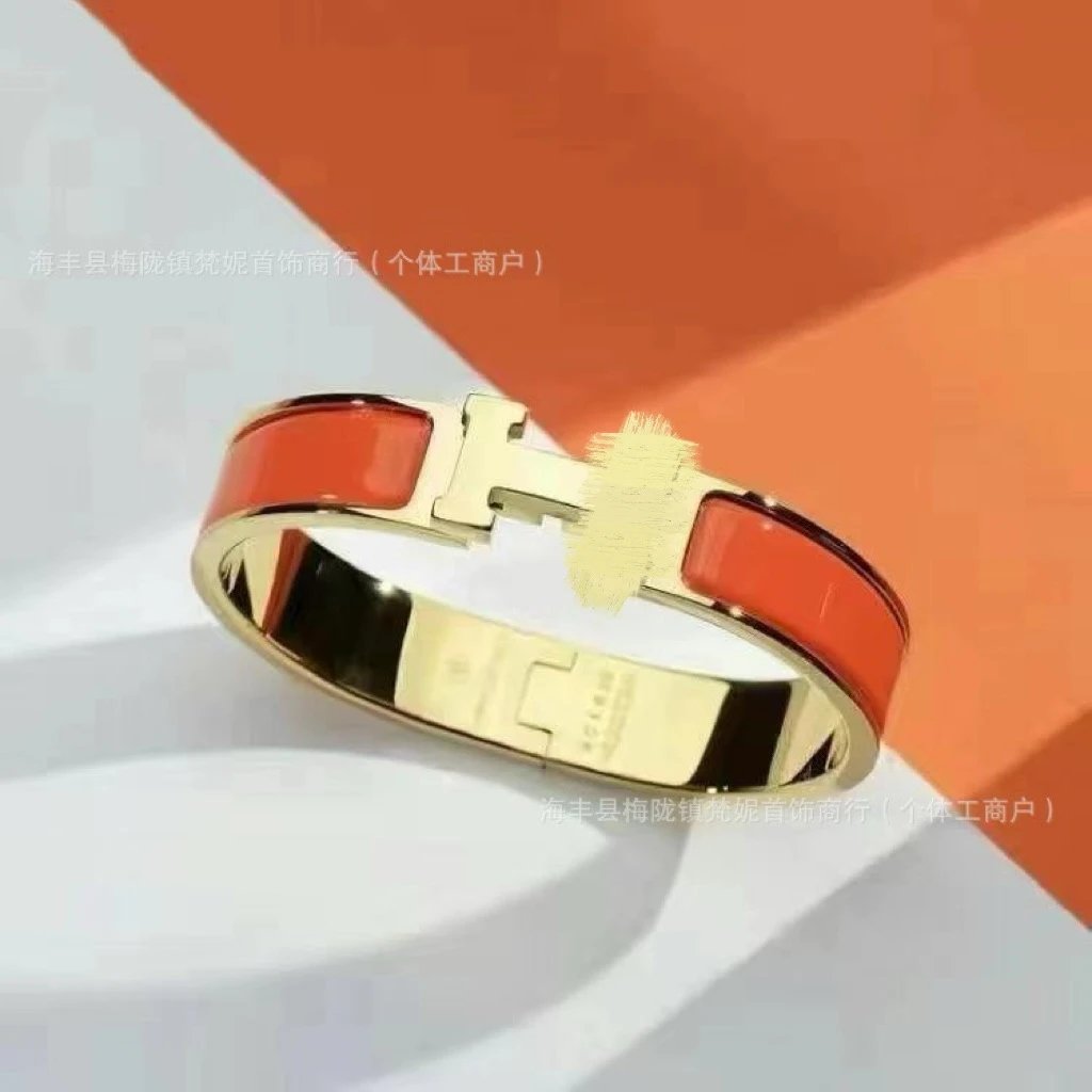 黄金 橙H手镯