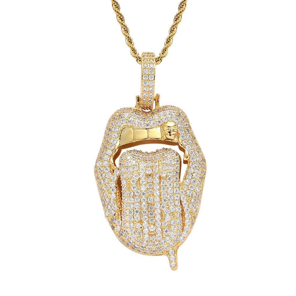 金色吊坠+3mm*60cm不锈钢麻花链
