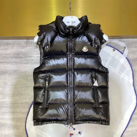 Moncler Black Quilted Down Vest