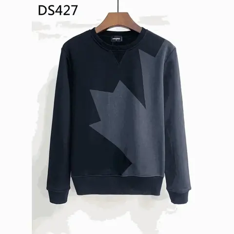 DS427 Black and Gray Geometric Sweatshirt