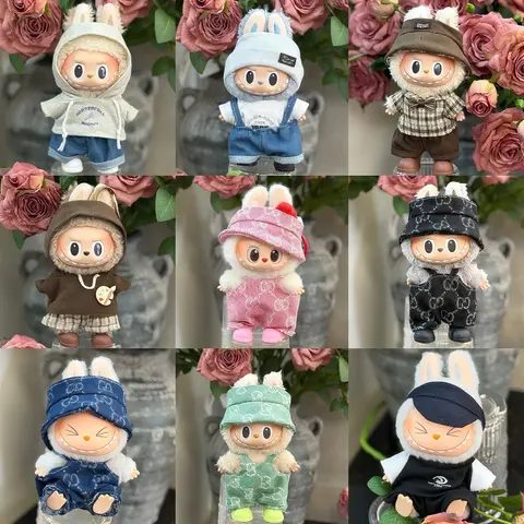 Labubu Doll Collection - Various Outfits and Accessories