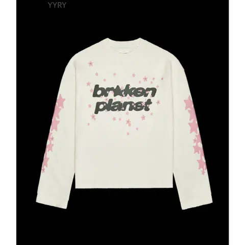YYRY Broken Planet Star Print Sweatshirt