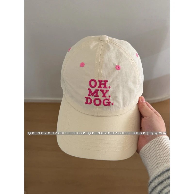 OHMYDOG速干棒球帽-米白