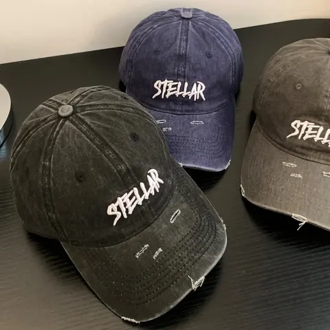 Stellar Distressed Baseball Caps