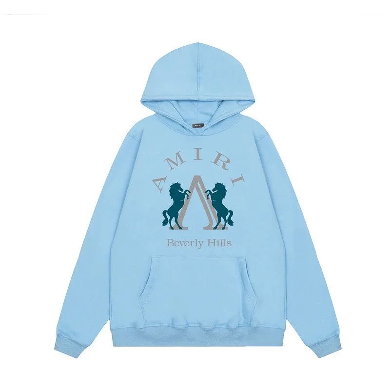 08浅蓝连帽卫衣