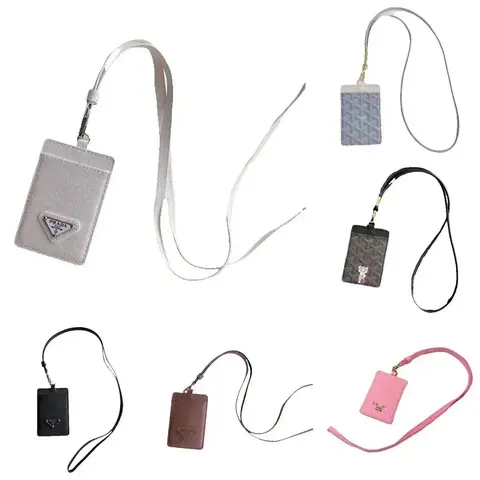 Prada Card Holders with Lanyards Collection