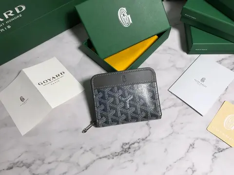 Goyard Zip Wallet with Monogram Pattern