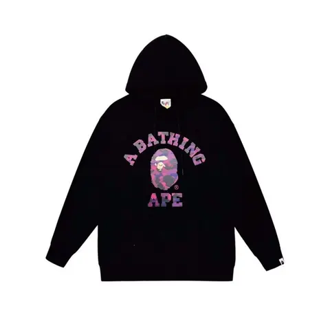 BAPE A Bathing Ape Camo Logo Hoodie