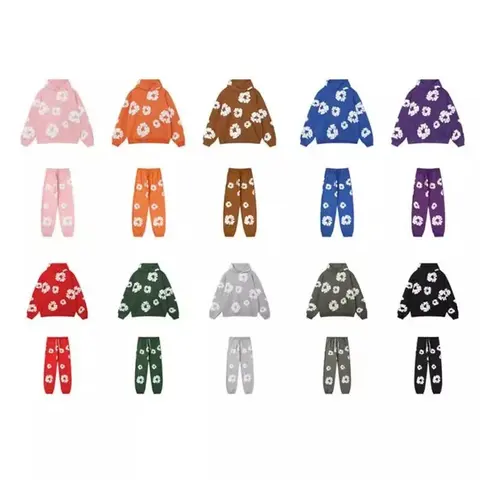 Floral Print Kids Sweater and Pants Sets