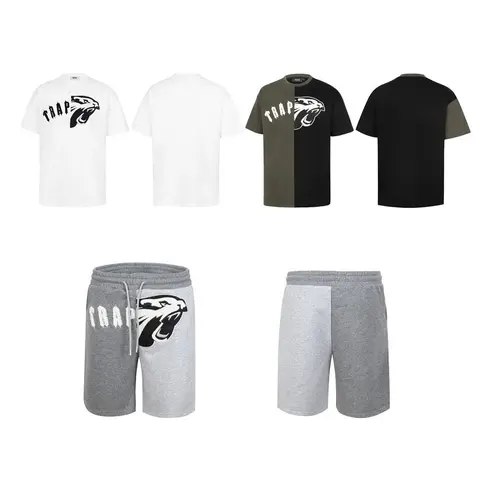 Trap Panther Logo T-Shirts and Shorts Set