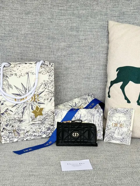 Dior Mini Wallet with Christian Dior Packaging Set