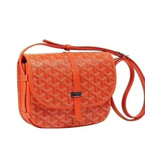 Goyard Orange Monogram Crossbody Bag