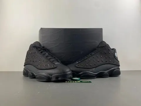 Air Jordan 13 Retro 'Black Cat' with Studded Upper