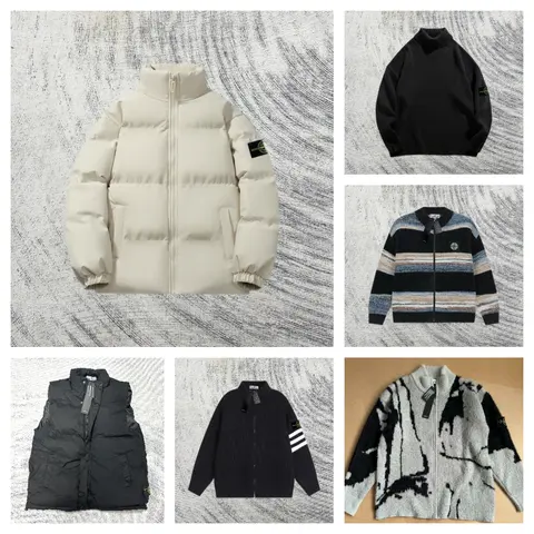 Stone Island Collection - Puffer Jacket, Sweaters, and Vest