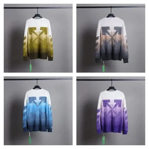 Gradient Arrow Pattern Knit Sweaters Collection