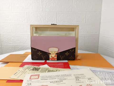 Louis Vuitton M58414 Pink Monogram Canvas Clutch