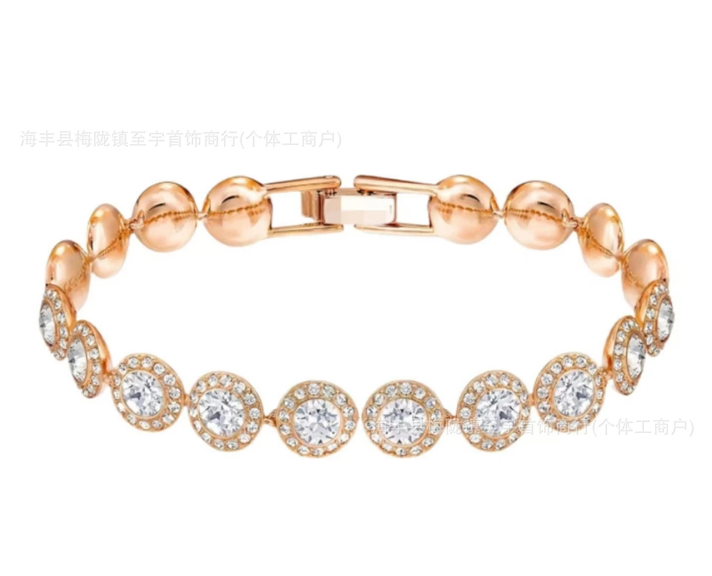 玫瑰金罗马手链