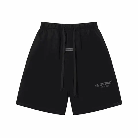 Fear of God Essentials Black Drawstring Shorts