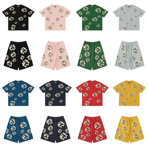 Floral Patterned T-Shirts and Shorts Collection
