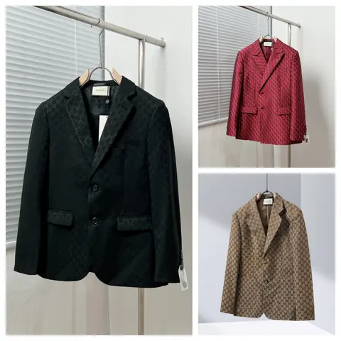 Gucci Monogram Pattern Blazer Collection