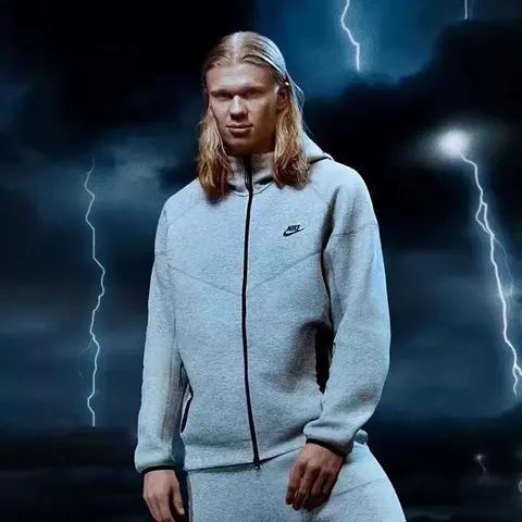 Nike Gray Full-Zip Hoodie