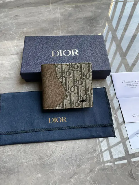 Dior Oblique Print Wallet