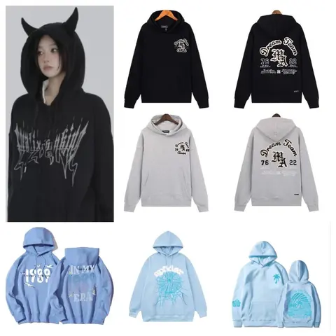 Collection of Graphic Hoodies Featuring Dream Team, Spider, and 1989 Designs