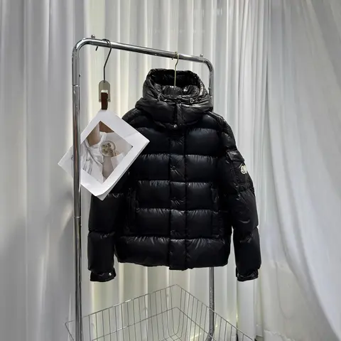 Moncler Black Quilted Down Jacket